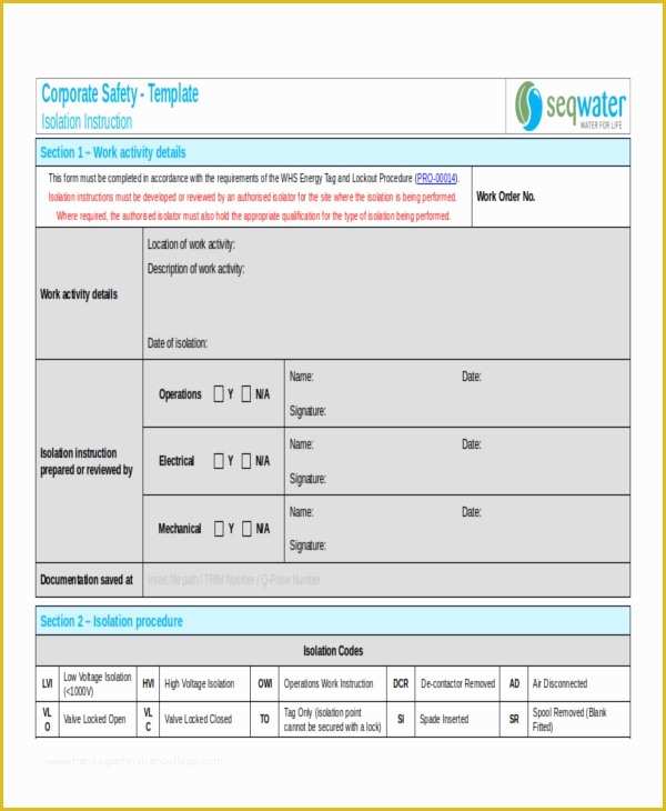 Free Work Instruction Template Downloads Of 9 Work Instruction Templates Free Sample Example