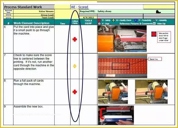 Free Work Instruction Template Downloads Of Standardized Work Templates Google Search