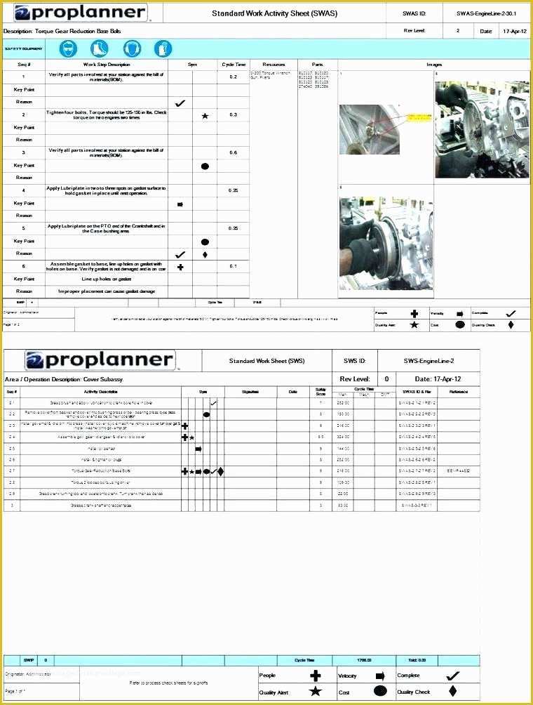 Free Work Instruction Template Downloads Of Work Instructions Examples Lean Standard Template Excel