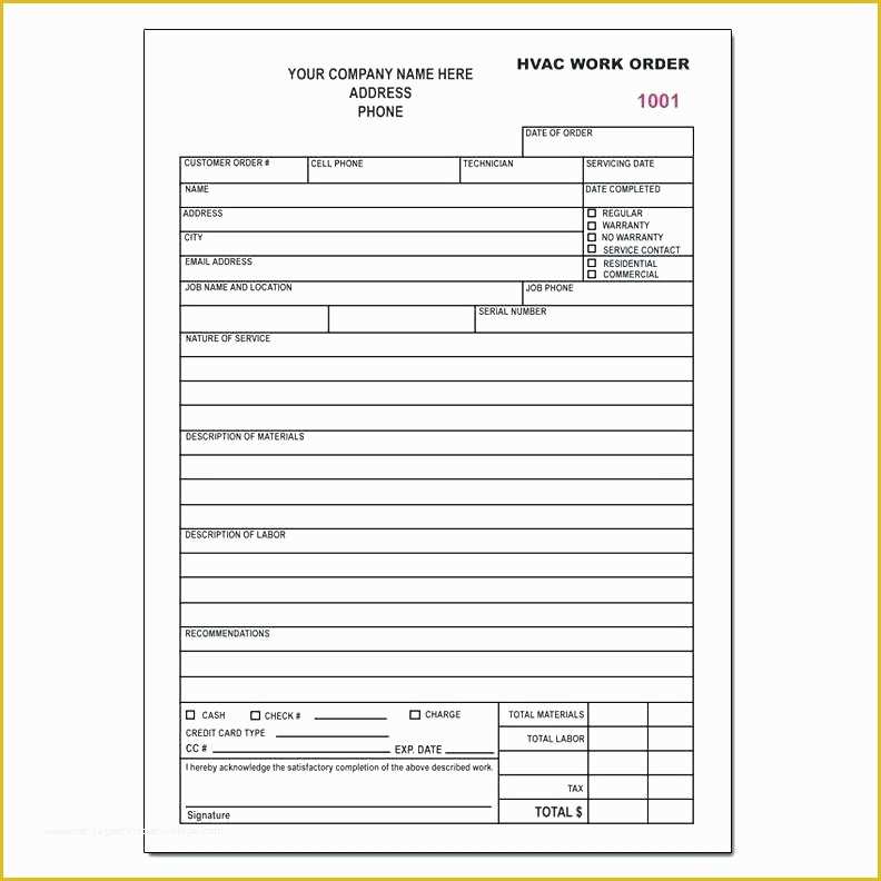 Free Work order Invoice Template Of Invoice Template 6 Free Sample Example format Download