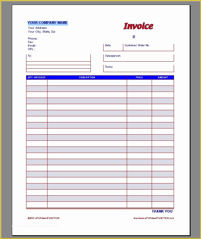Free Work order Invoice Template Of Invoice Template Invoice Templates Word Invoice Template