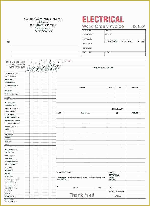 Free Work order Invoice Template Of order Invoice Template Invoice format Work Sample