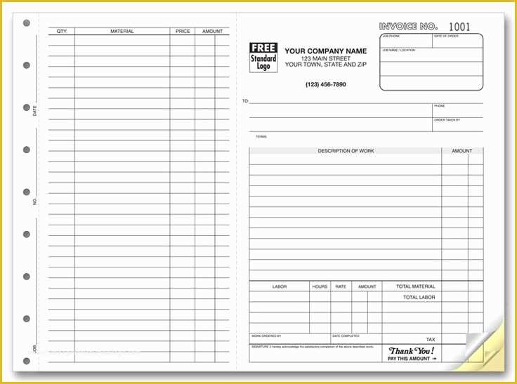 Free Work order Invoice Template Of Printable Work order forms