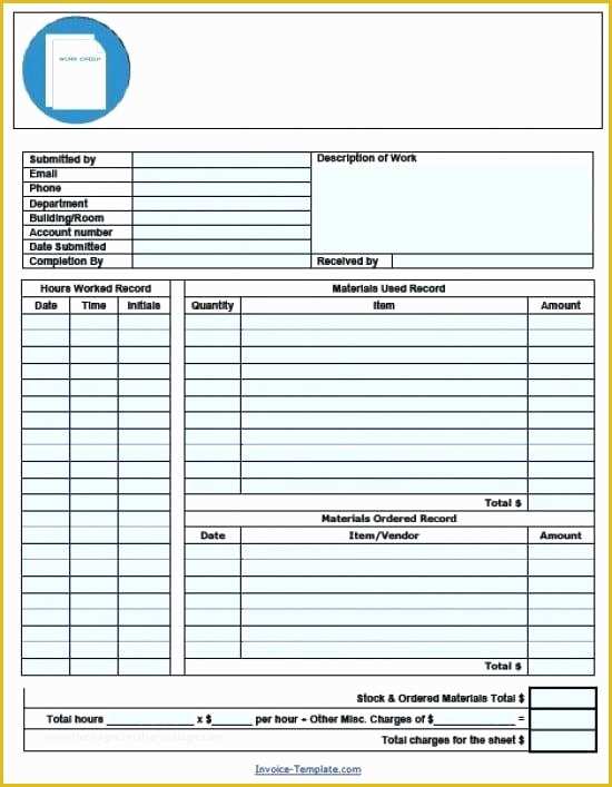 Free Work order Invoice Template Of Smog Check Invoice Templates Free Free Work order Invoice