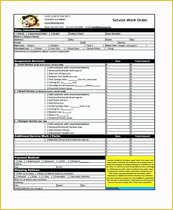 Free Work order Template Word Of Creating Your Own Maintenance Work order Template Free