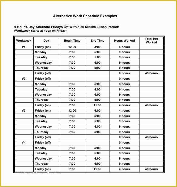 Free Work Schedule Maker Template Of Employee Schedule Monthly forte Co Regarding Monthly Work