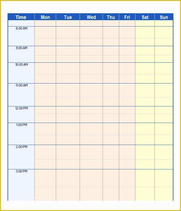 Free Work Schedule Maker Template Of Work Schedule Template 20 Download Free Documents In