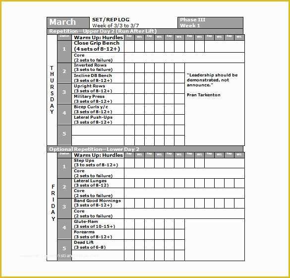 Free Workout Schedule Template Of 22 Workout Schedule Templates Pdf Doc