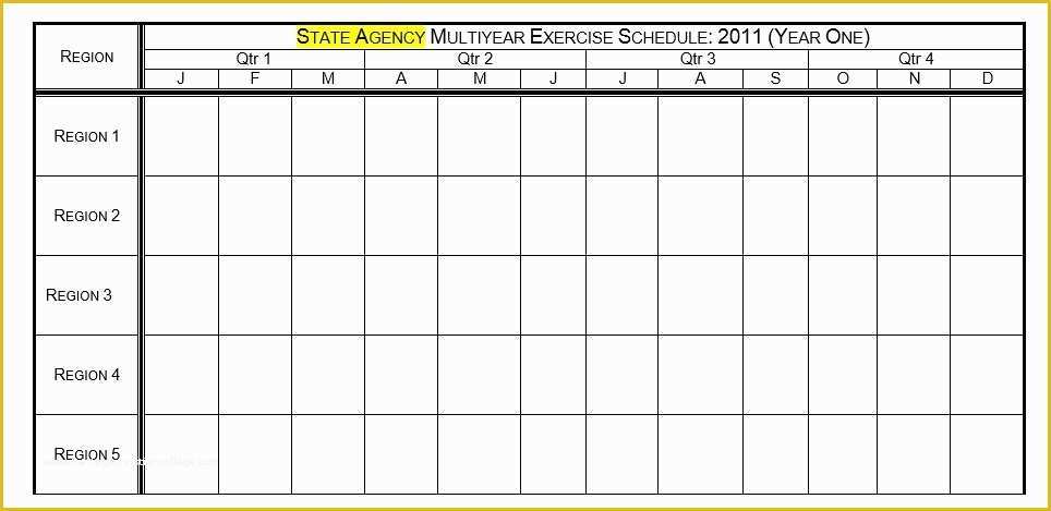 Free Workout Schedule Template Of 8 Free Sample Exercise Schedule Templates Printable Samples