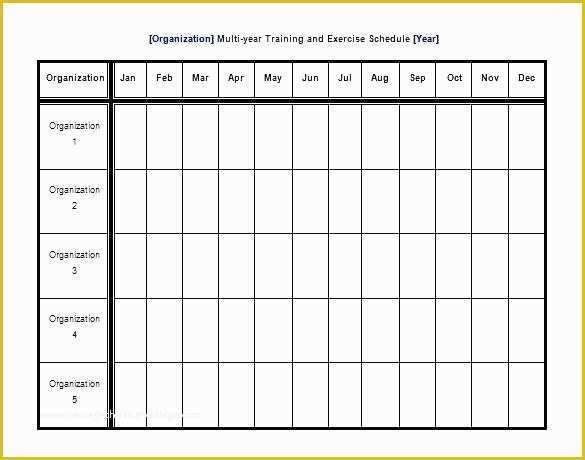 Free Workout Schedule Template Of Fitness Training Schedule Template Blank Workout Schedule