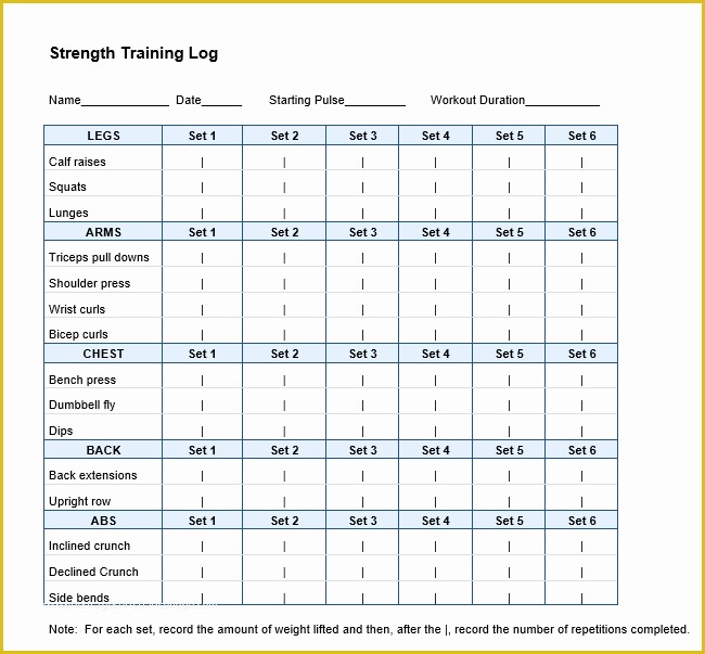 Free Workout Schedule Template Of Workout Schedule Template to Pin On Pinterest