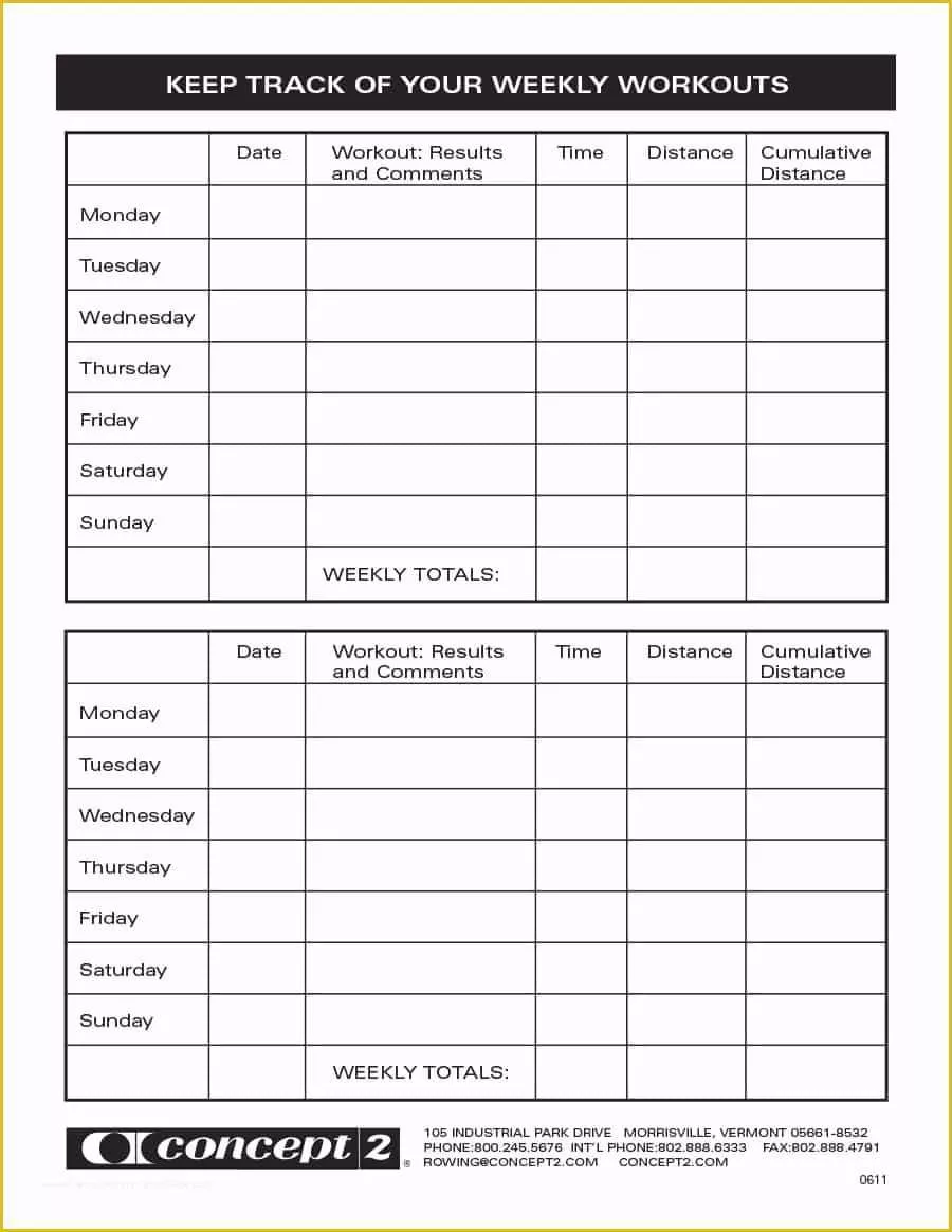 Free Workout Templates for Personal Trainers Of 40 Effective Workout Log & Calendar Templates Template Lab