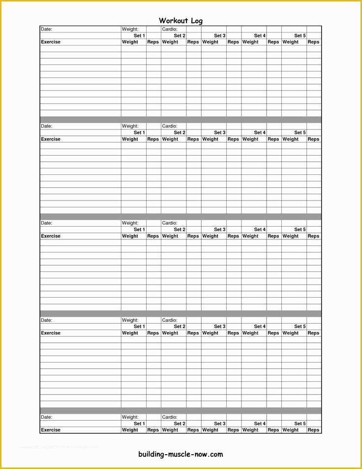 Free Workout Templates for Personal Trainers Of Fitness Journal Printable Google Search