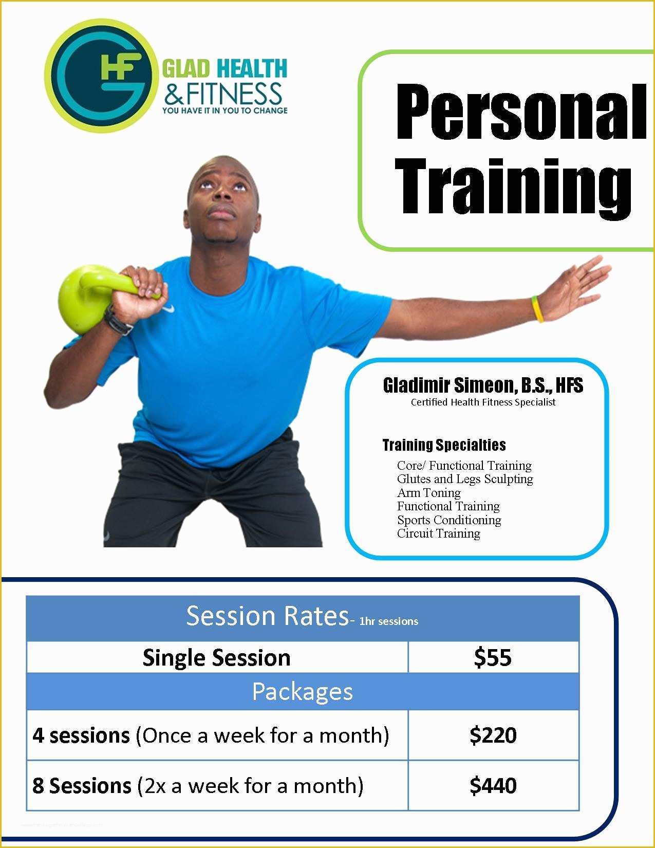 Free Workout Templates for Personal Trainers Of Personal Training Flyer Templates Free Yourweek