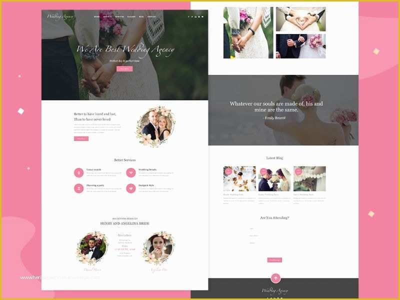 Free Xd Templates Of Wedding Website Design – Free Adobe Xd Templates