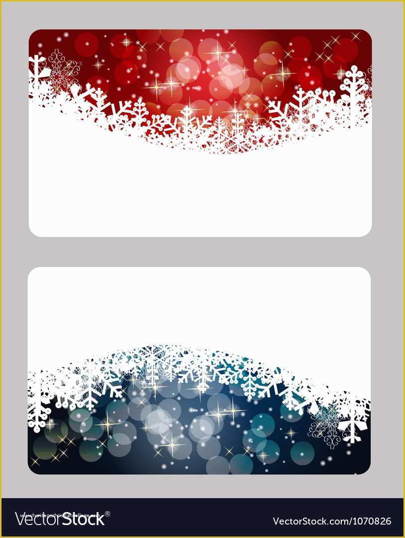 Free Xmas Postcards Templates Of Elegant Christmas Cards Template Royalty Free Vector Image