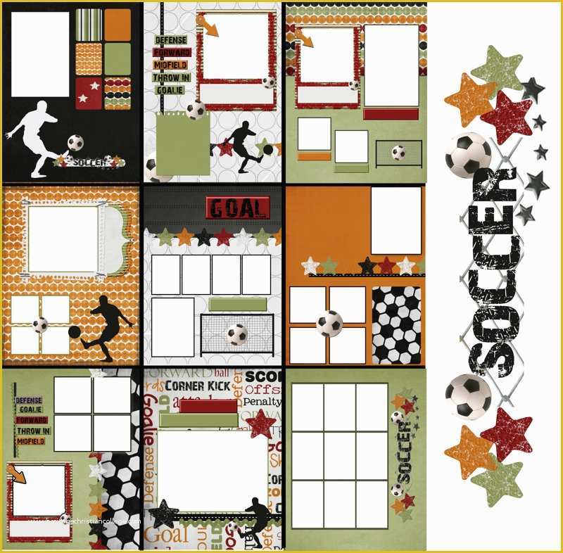 Free Yearbook Templates Of Book Template soccer Team Memory Book Quick Album