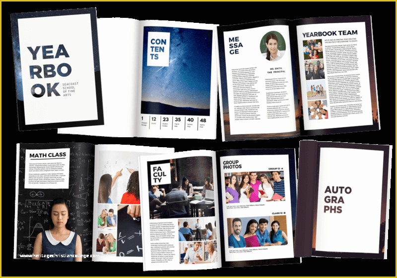 Free Yearbook Templates Of Hundreds Of Free Yearbook Templates – Customizable