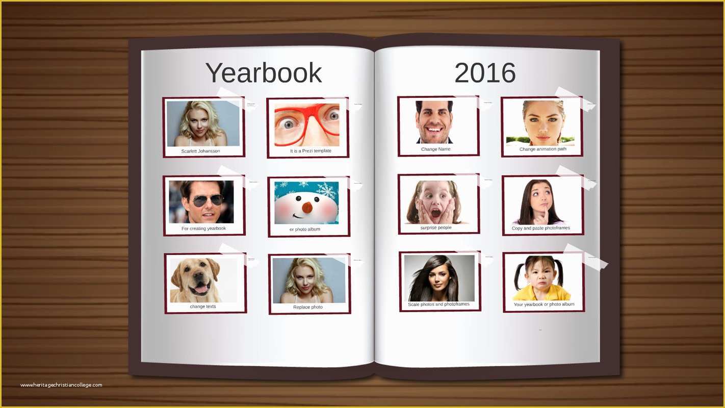 Free Yearbook Templates Of Yearbook Prezi Template