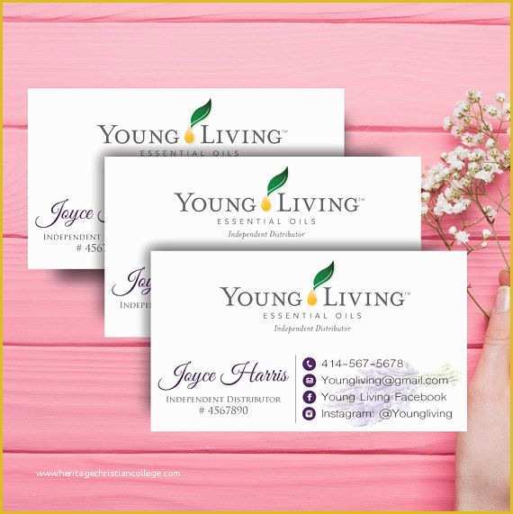 Free Young Living Business Card Templates Of 25 Best Ideas About Young Living Business Cards On