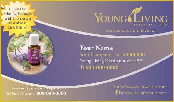 Free Young Living Business Card Templates Of 52 Best Business Images On Pinterest