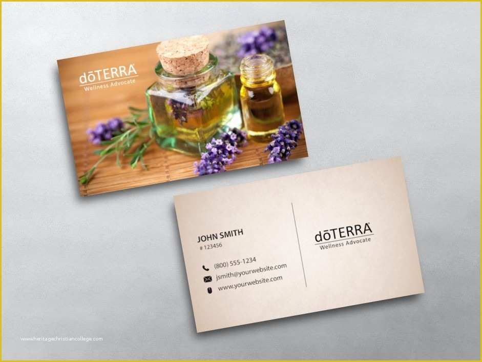 Free Young Living Business Card Templates Of Doterra Business Cards