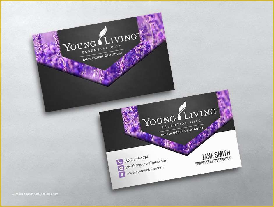 Free Young Living Business Card Templates Of Young Living Business Card 05