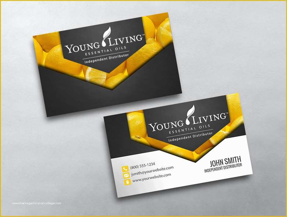 Free Young Living Business Card Templates Of Young Living Business Card 07