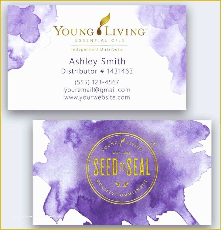 Free Young Living Business Card Templates Of Young Living Business Card Template