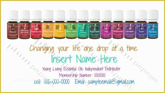 Free Young Living Business Card Templates Of Young Living Business Card Templates