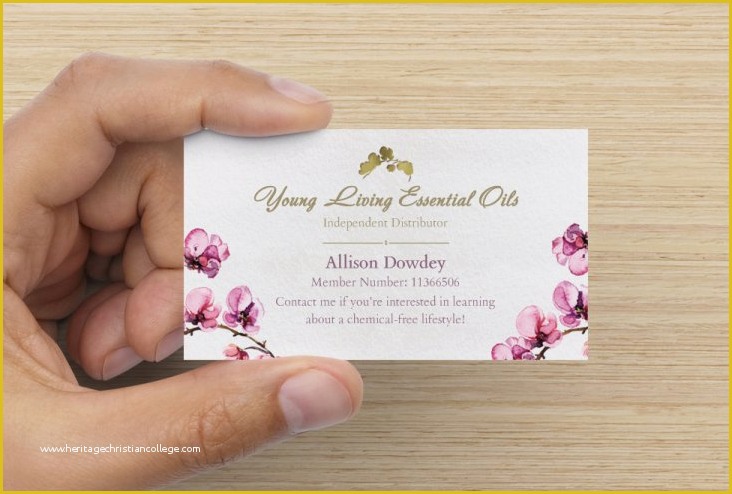 Free Young Living Business Card Templates Of Young Living Business Cards 4 Cents Each – Distributor