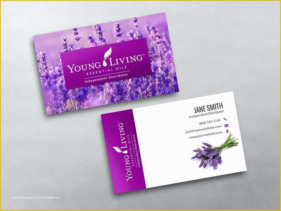 Free Young Living Business Card Templates Of Young Living Business Cards