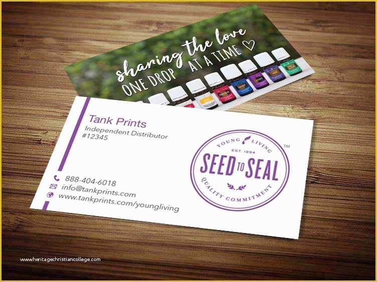 Free Young Living Business Card Templates Of Young Living Business Cards