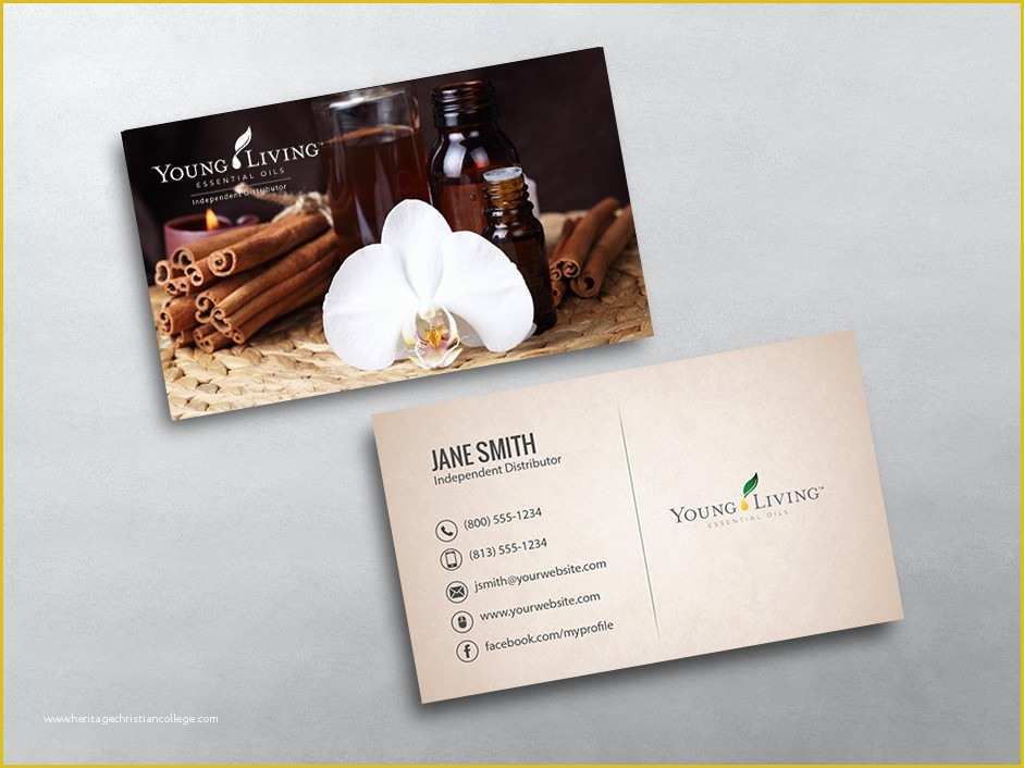 Free Young Living Business Card Templates Of Young Living Business Cards