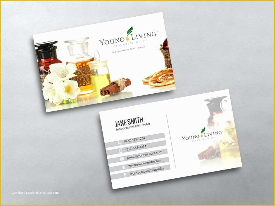 Free Young Living Business Card Templates Of Young Living Business Cards