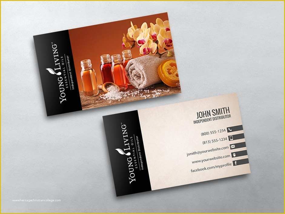 Free Young Living Business Card Templates Of Young Living Business Cards