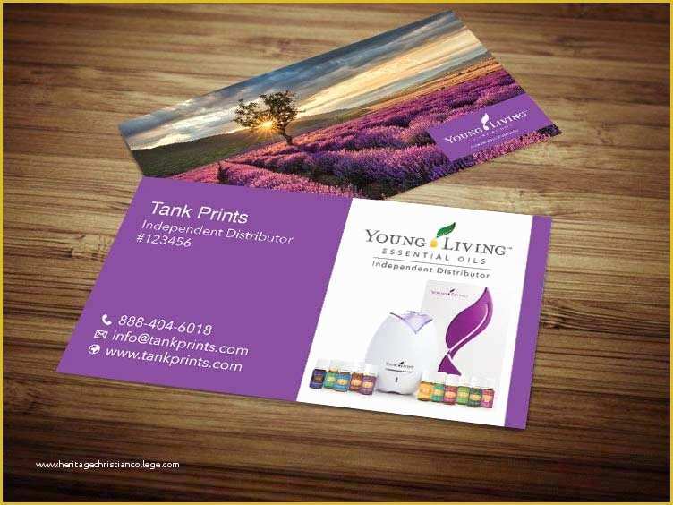 Free Young Living Business Card Templates Of Young Living Business Cards