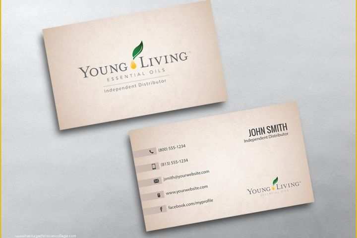 Free Young Living Business Card Templates Of Young Living Business Cards