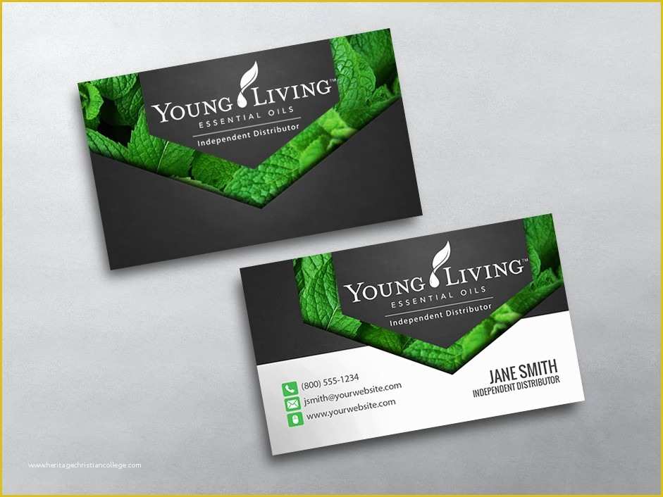 Free Young Living Business Card Templates Of Young Living Business Cards