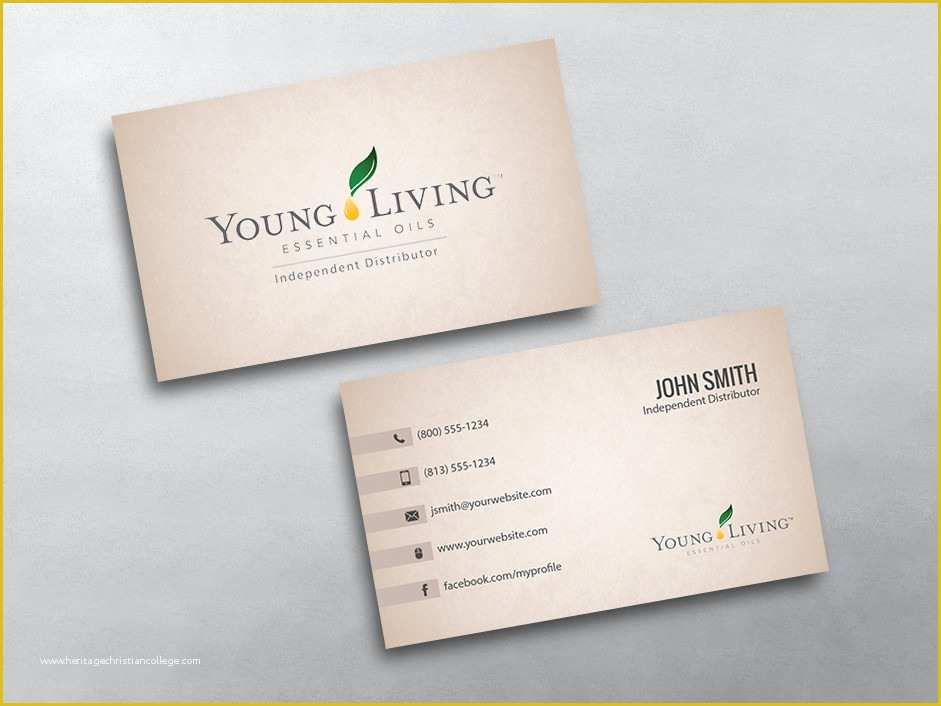 55 Free Young Living Business Card Templates