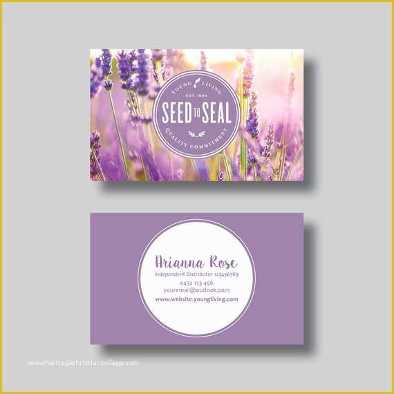 Free Young Living Business Card Templates Of Young Living Essential Oils Business Card Dot Digital