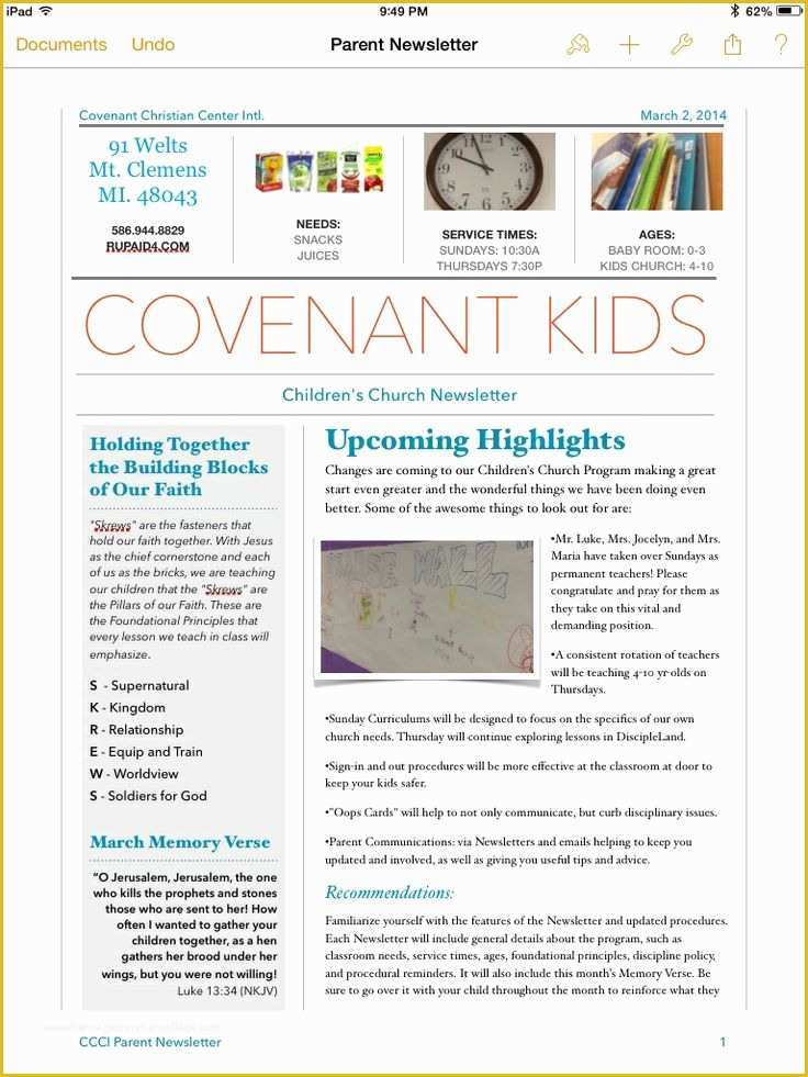 Free Youth Ministry Newsletter Templates Of 19 Best Newsletter Ideas Images On Pinterest
