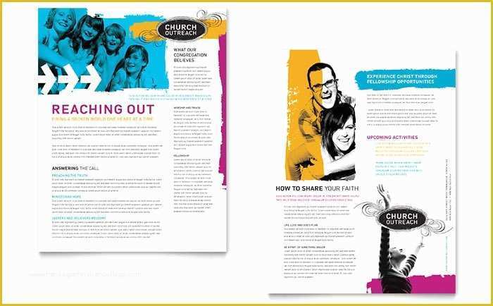 Free Youth Ministry Newsletter Templates Of Creative Church Bulletins &amp; Christian Newsletters