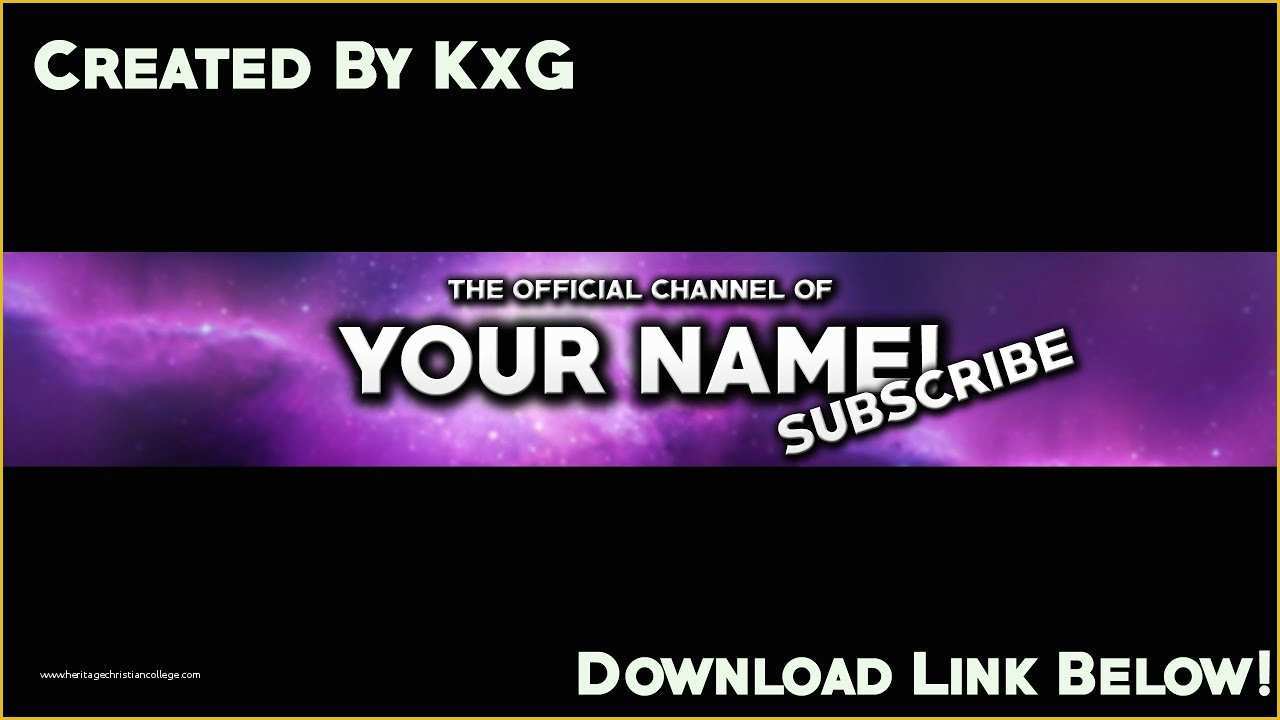 Free Youtube Art Template Of Banner Channel Art 2016 Template Psd