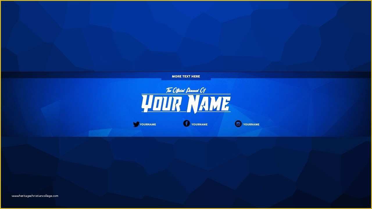Free Youtube Art Template Of Channel Art Template