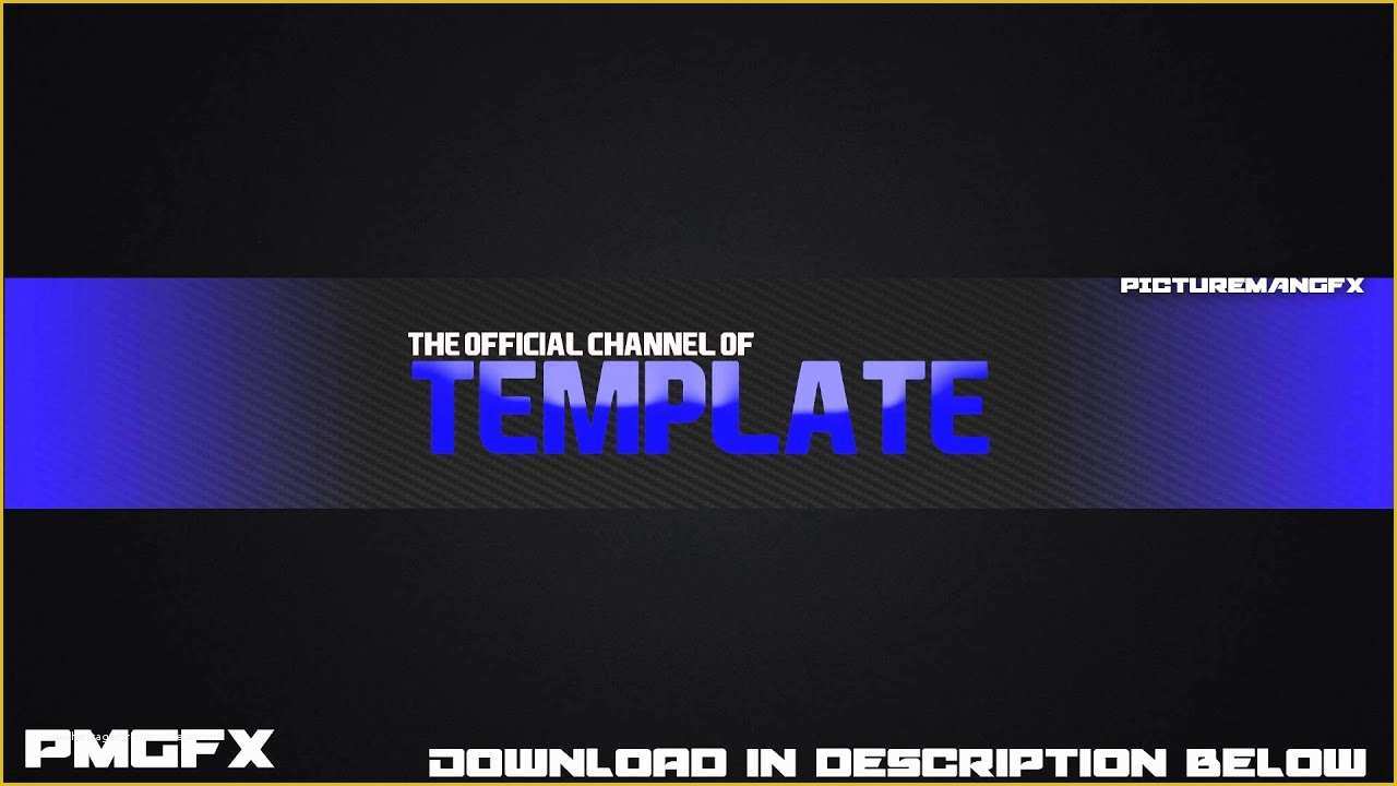 Free Youtube Art Template Of Cool Channel Art Template 1 Download