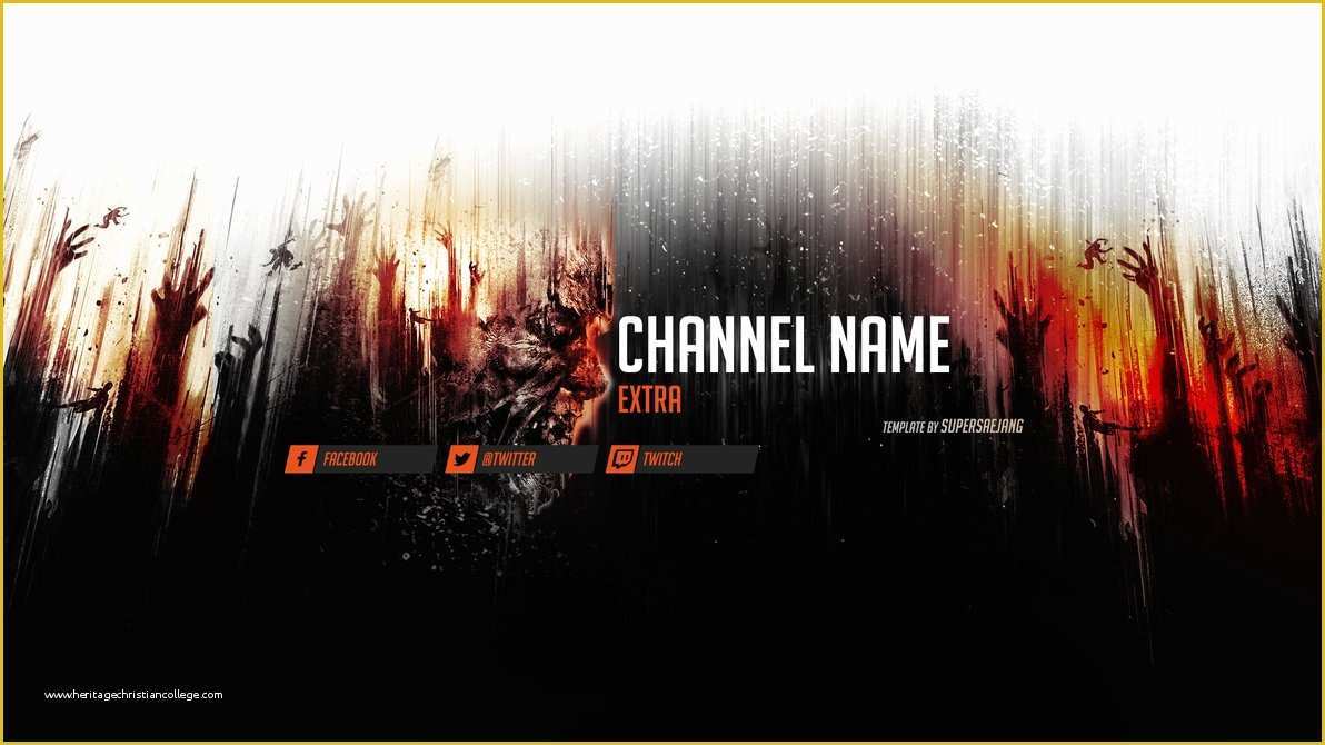 Free Youtube Banner Template Psd Of Dying Light Banner Free Psd Download by