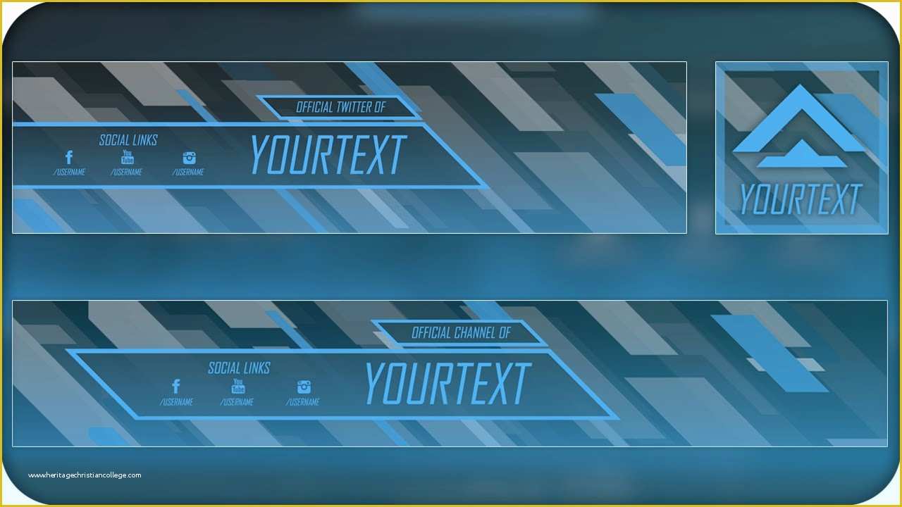 Free Youtube Banner Template Psd Of Free Abstract Youtube Banner Twitter Header Template Psd