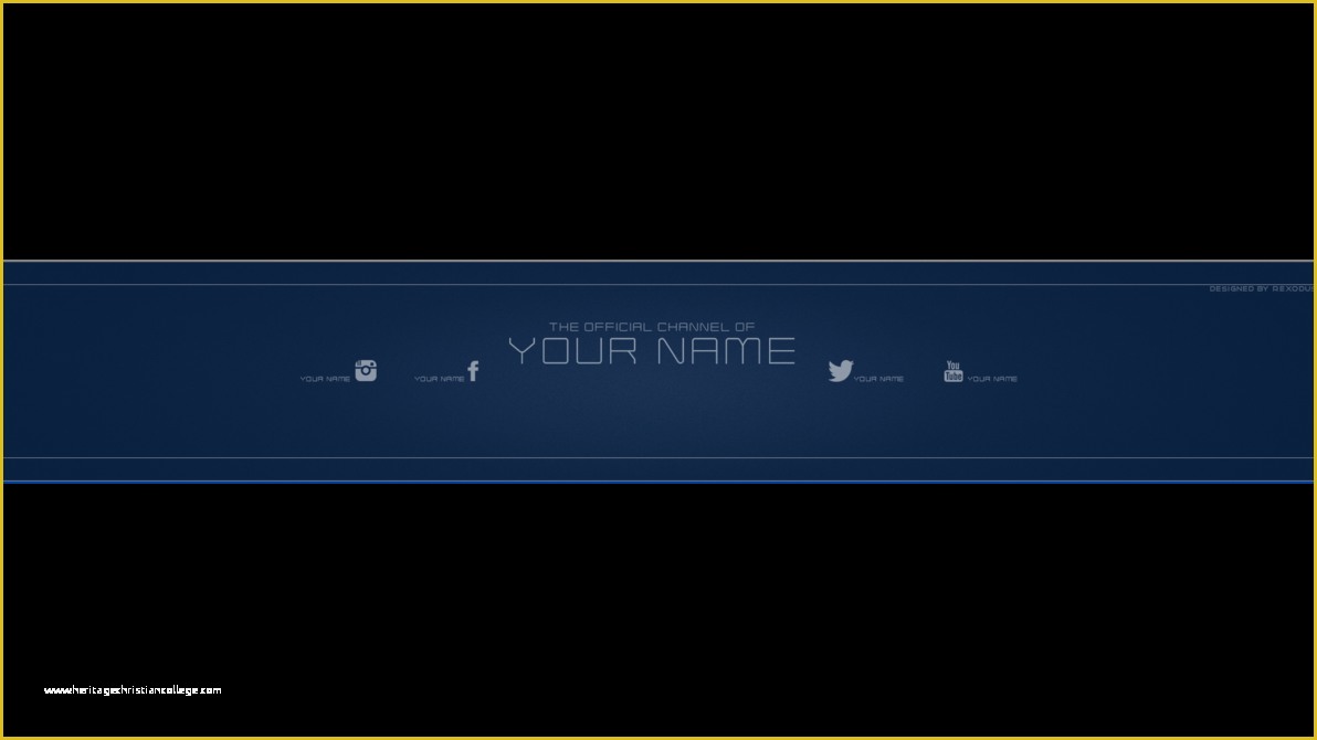 Free Youtube Banner Template Psd Of Free Banner Template 1 Psd New 2015 by Xodus10