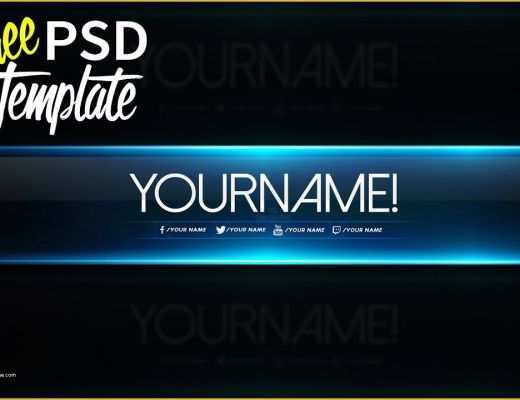 Free Youtube Banner Template Psd Of Free Banner Template Psd 2016